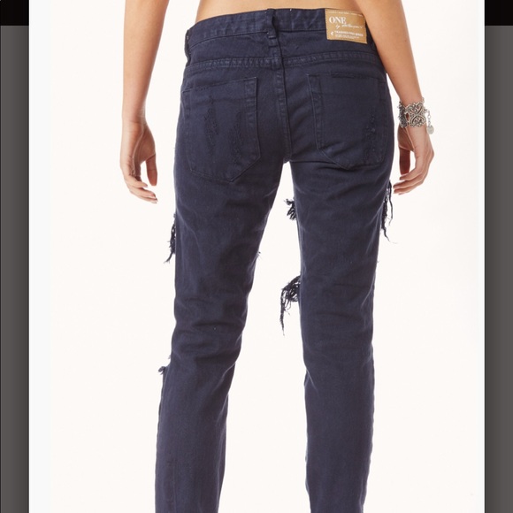 One Teaspoon Trashed Freebirds Jeans - Picture 3 of 8